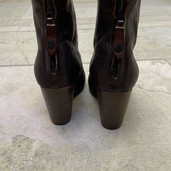 Rag and Bone women’s Newbury booties Dark Brown Leather sz 7.5 - Picture 5 of 8